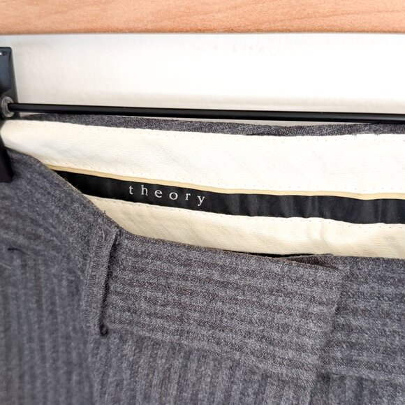 theory // gray wool striped blazer + trouser set (blazer 0 / trousers 2) - Picture 10 of 16